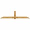 Ekena Millwork Eugene Rough Sawn Timber Gable Bracket, Western Red Cedar, 108"W x 27"H x 4"D x 6"F, 6/12 Pitch GBW108X27X0406EUG00RWR - alternate 1